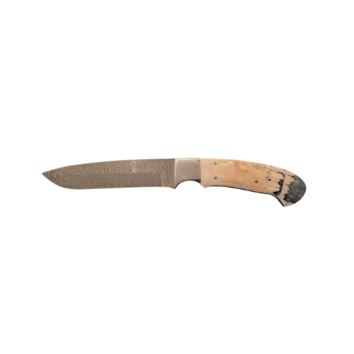 Sporting Gentry Mammoth Tusk Damascus Hunting Knife
