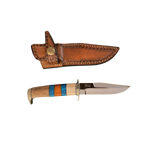 Sporting Gentry D'Holder Turquoise and Bone Hunting Knife