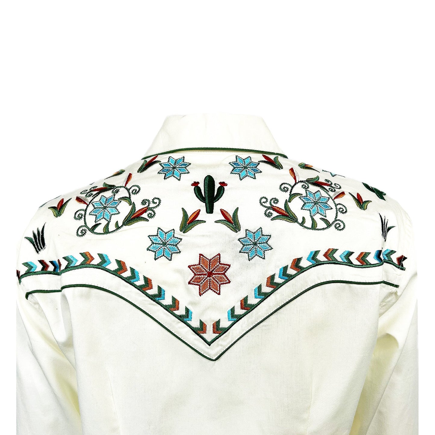 Rockmount Women's Vintage Floral and Cactus Western Shirt