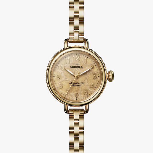 Shinola Women's Watch Petoskey Stone Birdy 34mm