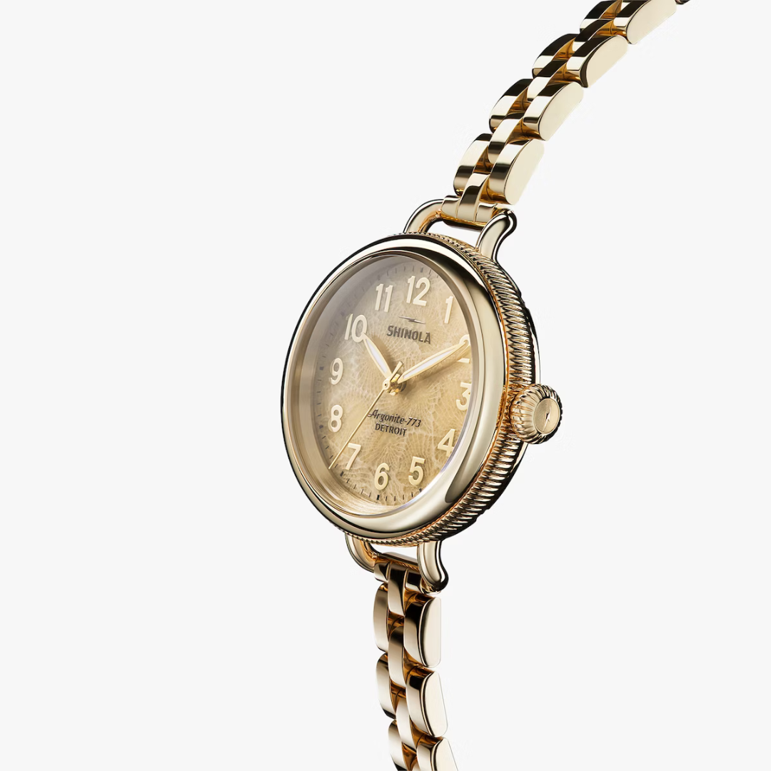 Shinola Women's Watch Petoskey Stone Birdy 34mm