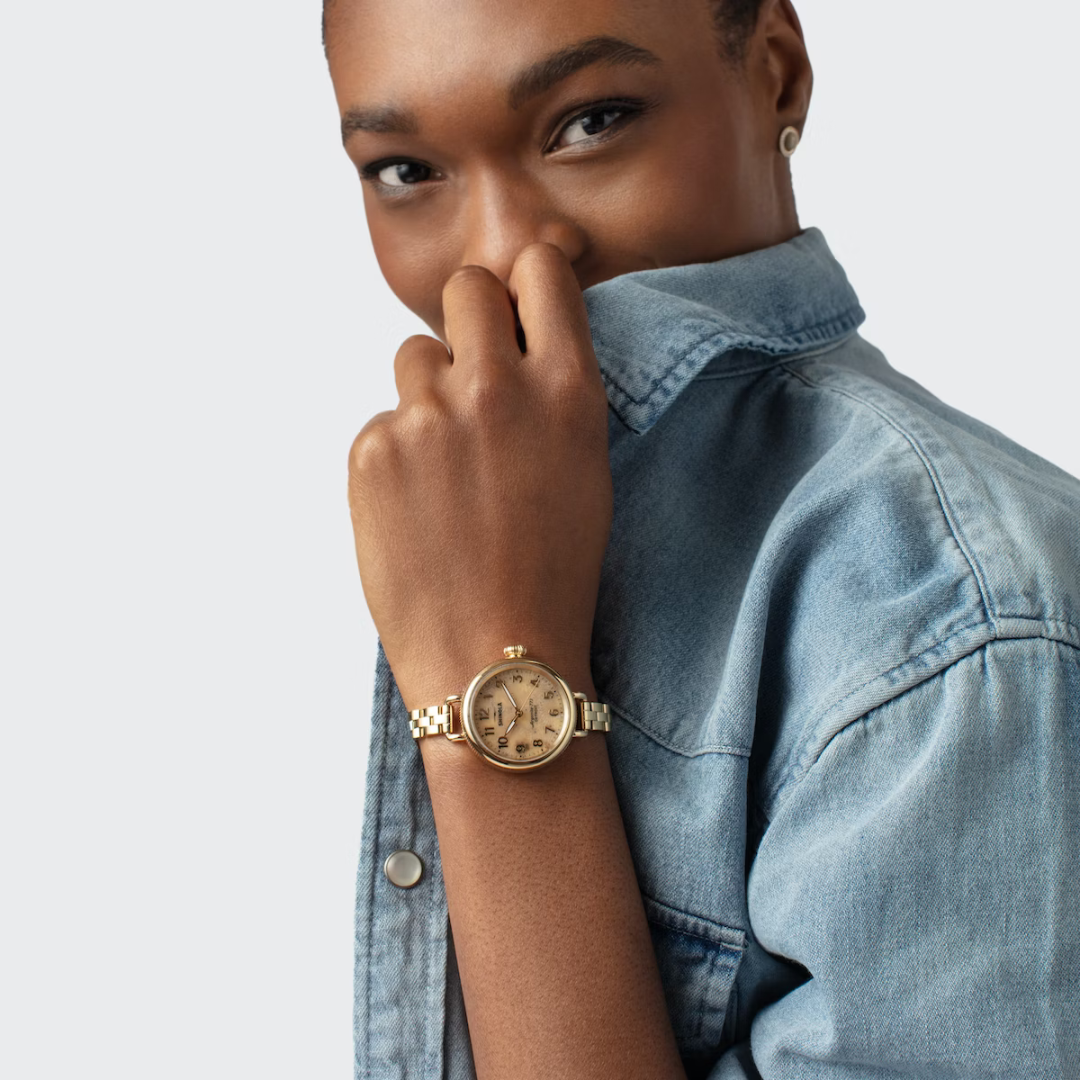 Shinola Women's Watch Petoskey Stone Birdy 34mm