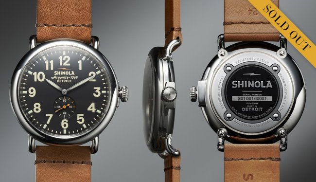 Shinola Runwell 47mm Anniversary Edition