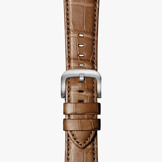 Shinola Genuine Alligator Watch Strap - Cognac 22mm XL