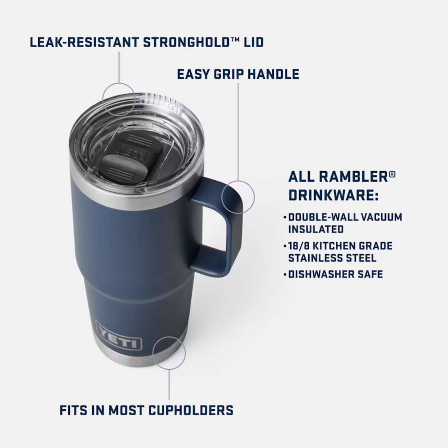YETI Rambler® 20 oz Travel Mug