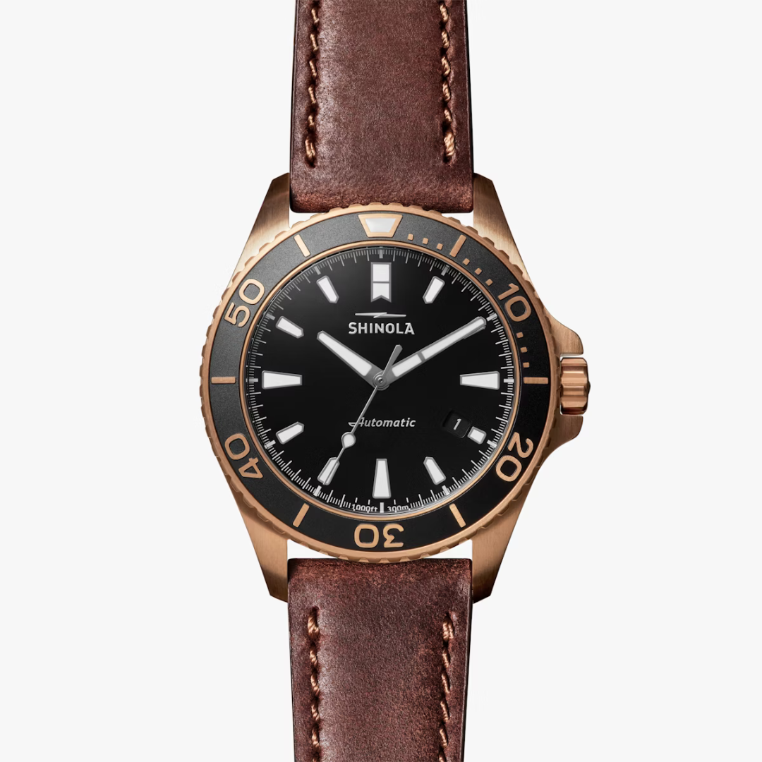 Shinola Men's Watch Bronze Monster 43mm