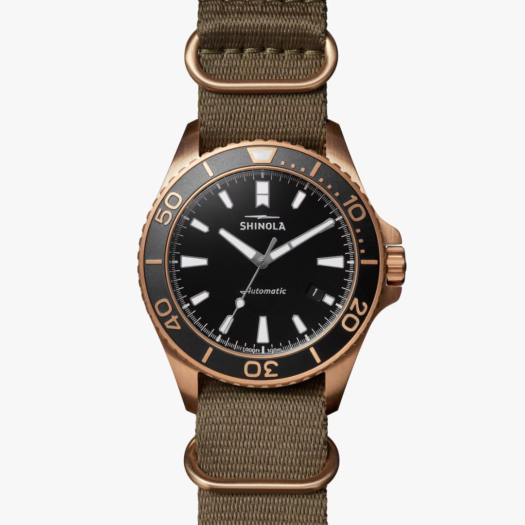 Shinola Men's Watch Bronze Monster 43mm