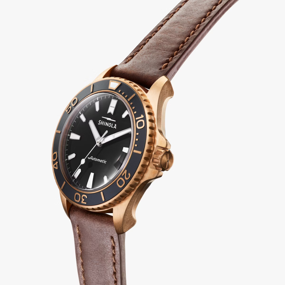 Shinola Men's Watch Bronze Monster 43mm