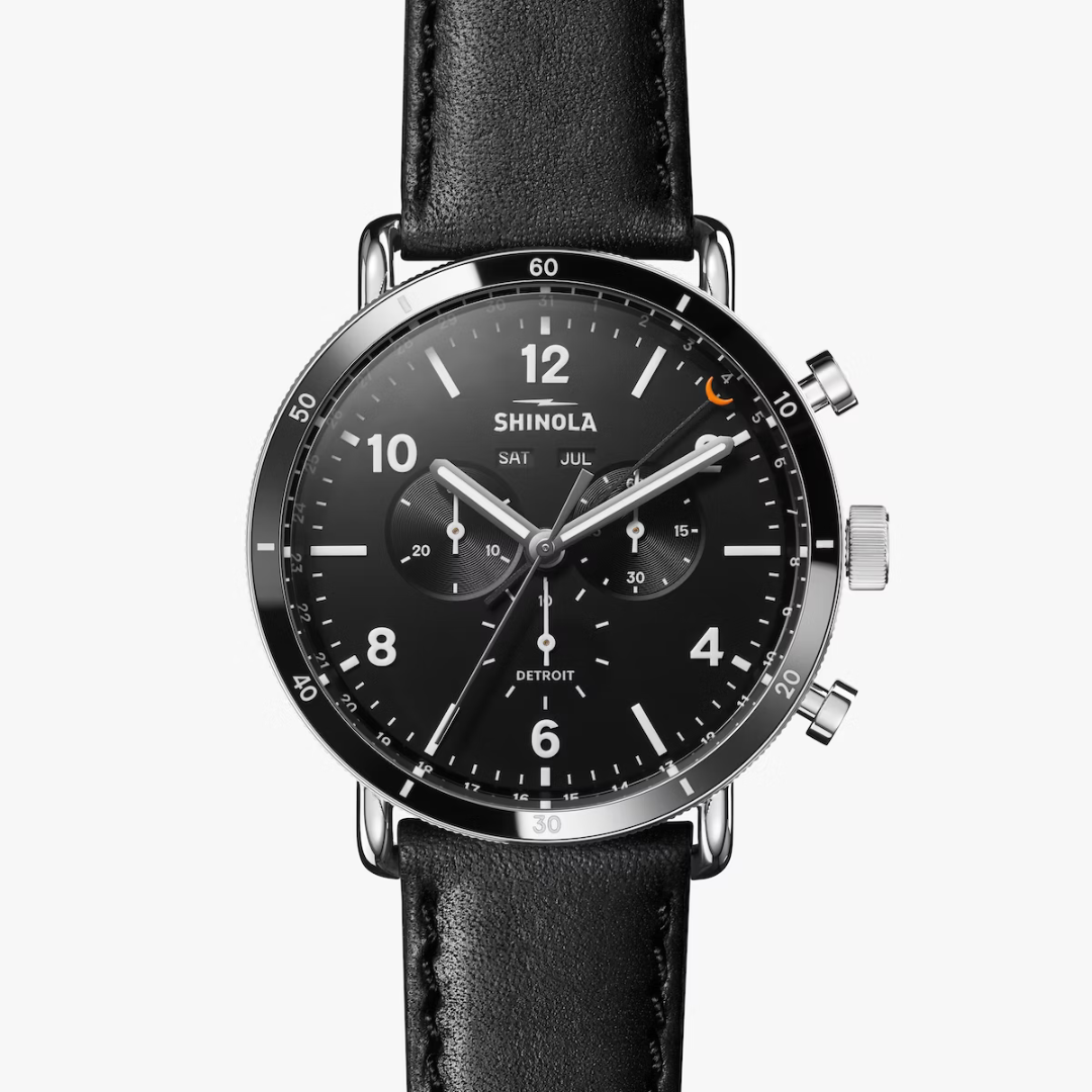 Shinola Men's Watch Canfield Sport 45mm Black