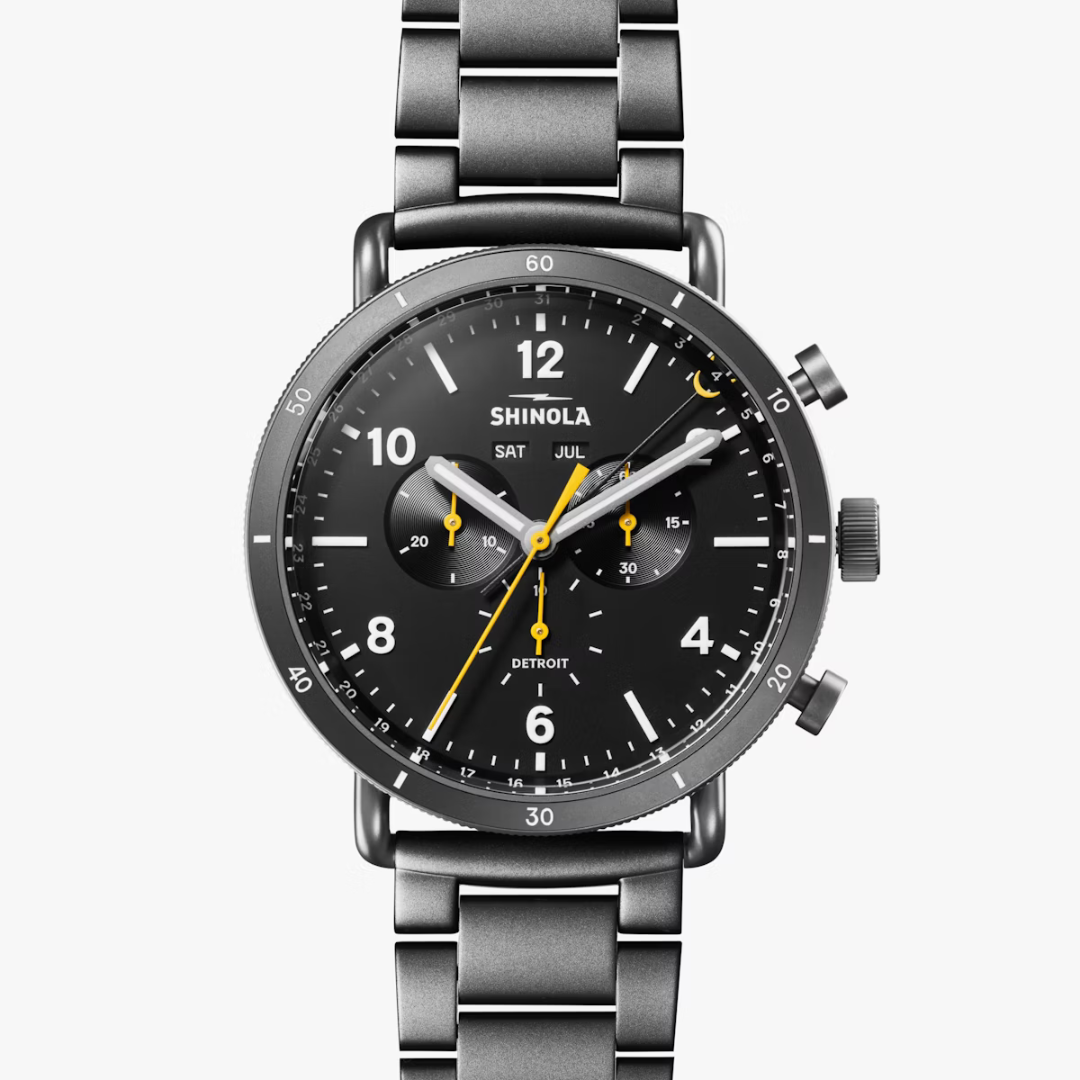 Shinola Men's Watch Canfield Sport 45mm Gunmetal