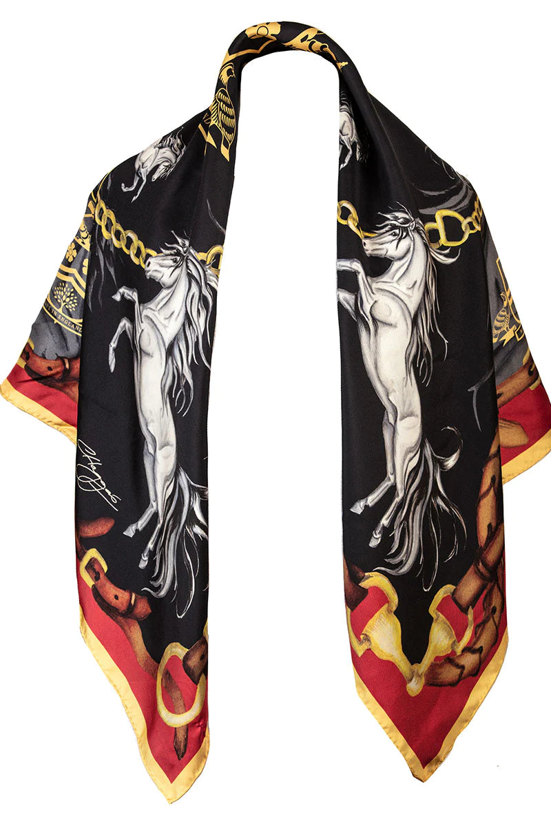 Clare Haggas Large Scarf - Hold Your Horses