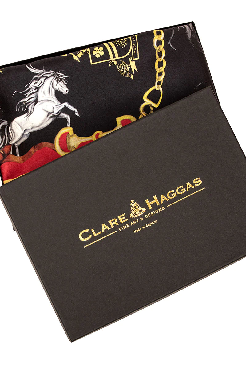 Clare Haggas Large Scarf - Hold Your Horses