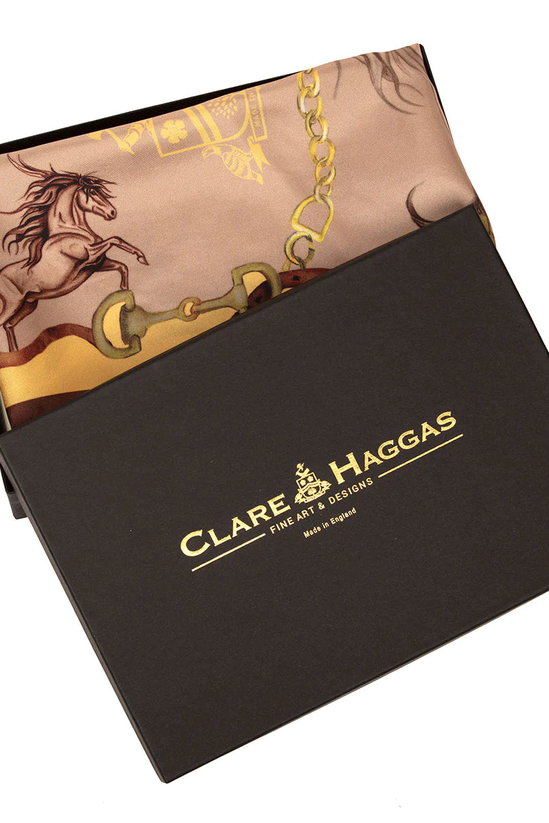 Clare Haggas Large Scarf - Hold Your Horses