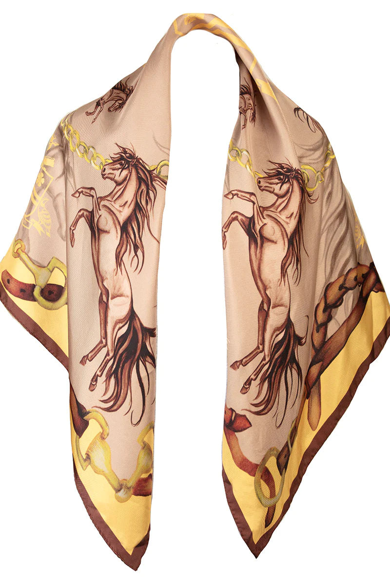 Clare Haggas Large Scarf - Hold Your Horses