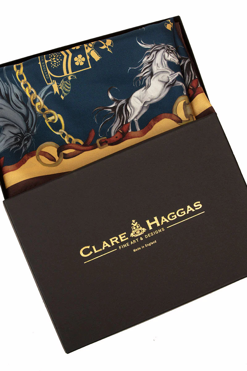 Clare Haggas Large Scarf - Hold Your Horses