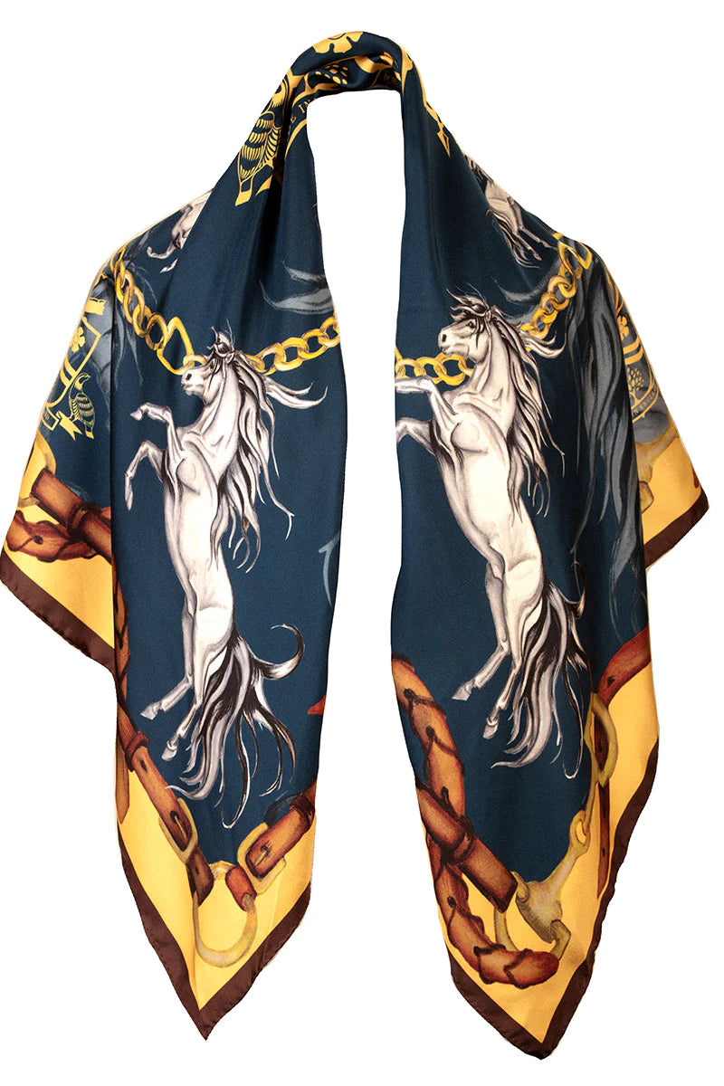 Clare Haggas Large Scarf - Hold Your Horses