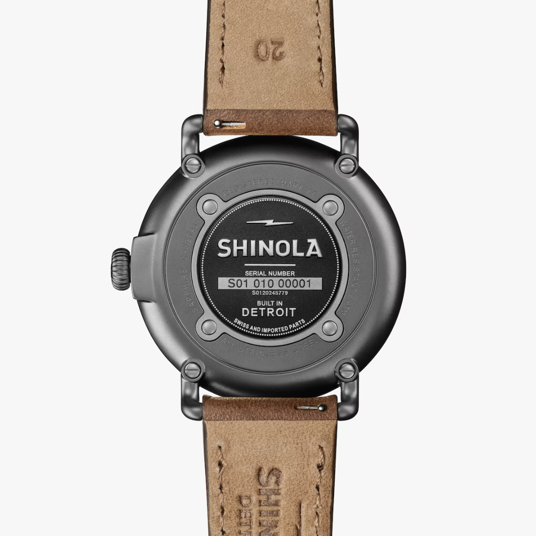 Shinola Men's Watch Petoskey Stone Runwell 41mm