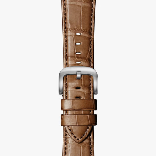 Shinola Genuine Alligator Watch Strap - Cognac 22mm