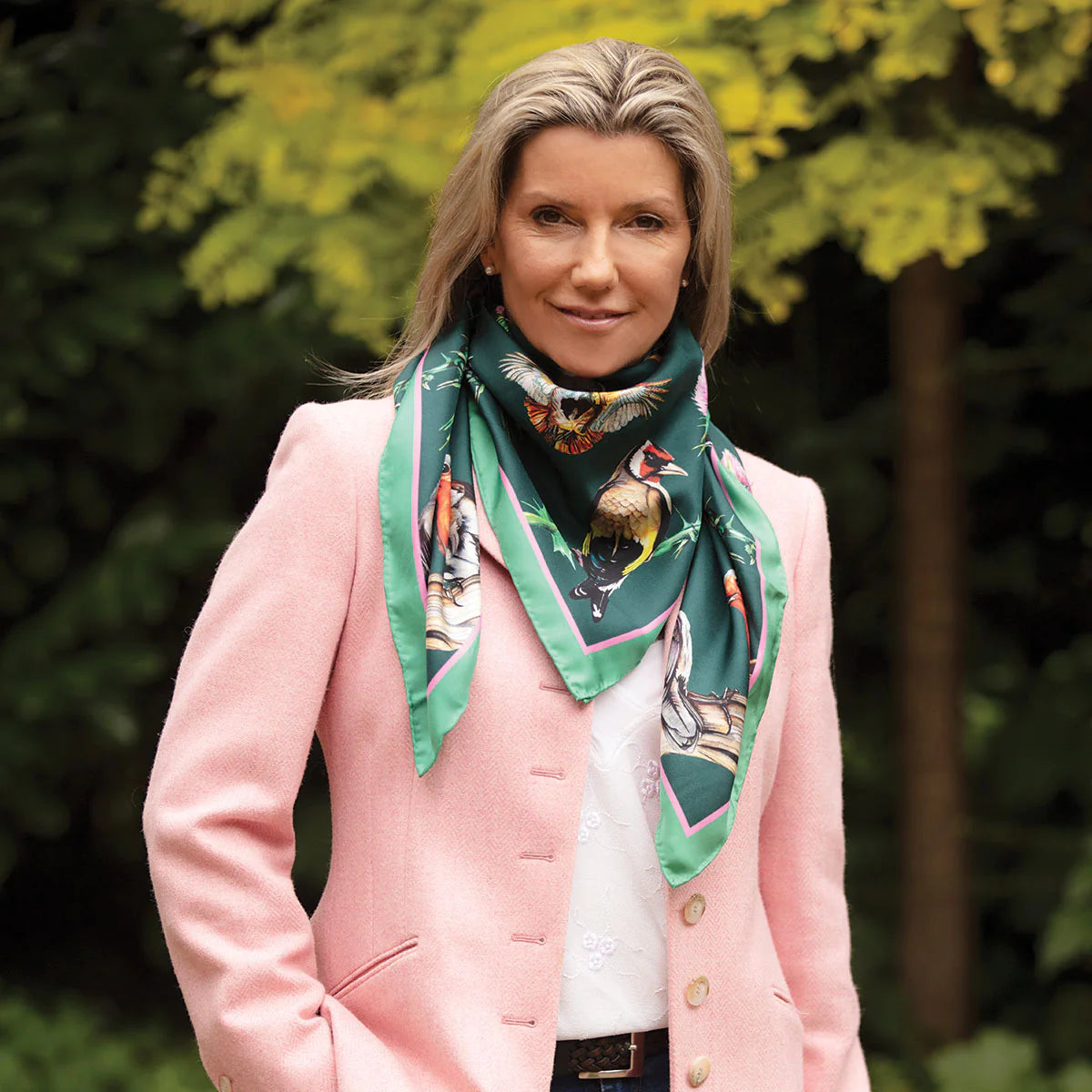 Clare Haggas Large Scarf - Walk on the Wild Side