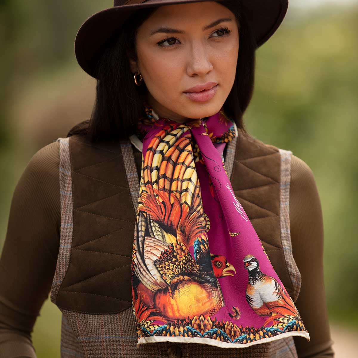 Clare Haggas Narrow Scarf - Heads or Tails