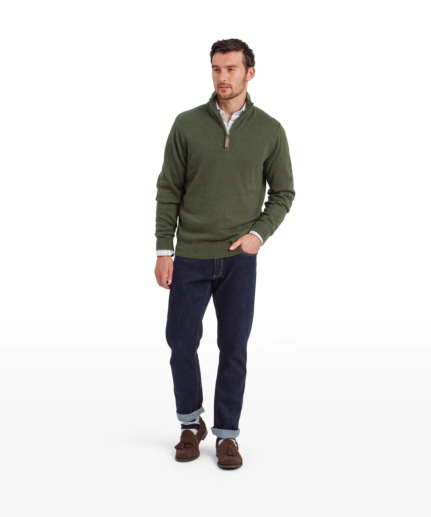 Schoffel Men's Lewis Lambswool Zip Sweater