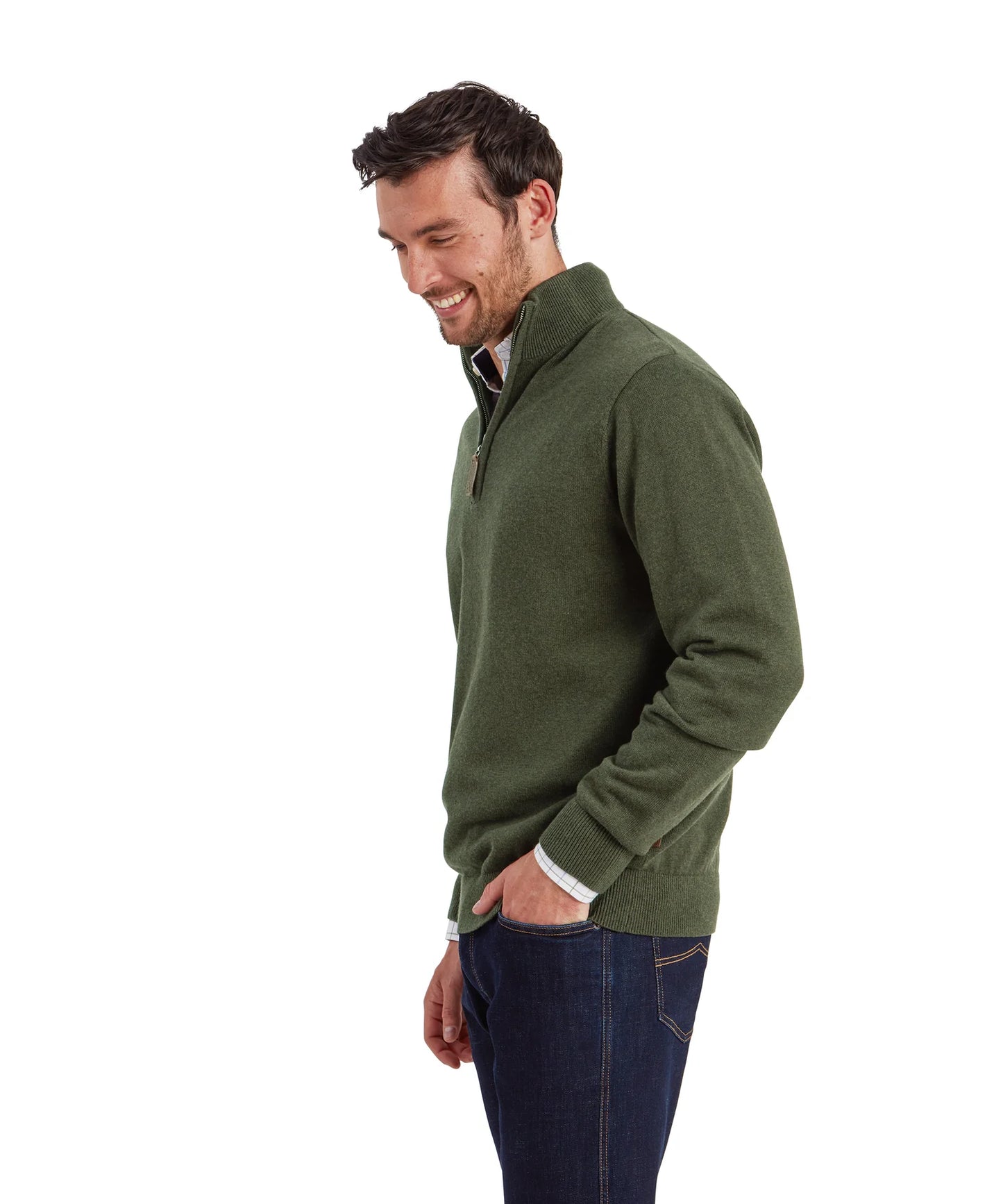 Schoffel Men's Lewis Lambswool Zip Sweater