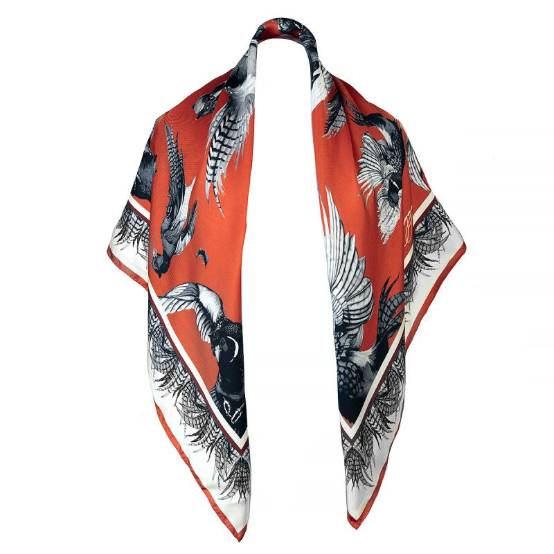 Clare Haggas Large Scarf - Turf War Monochrome